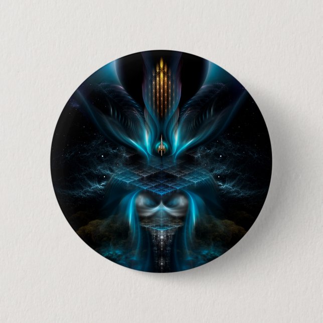 Badge Rond 5 Cm Penapia fractal (Devant)