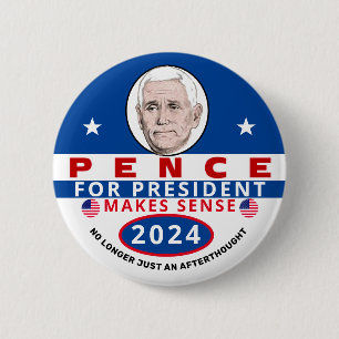 Badge Rond 5 Cm Pence pour le président 2024