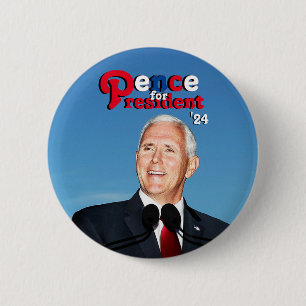 Badge Rond 5 Cm Pence pour le président '24