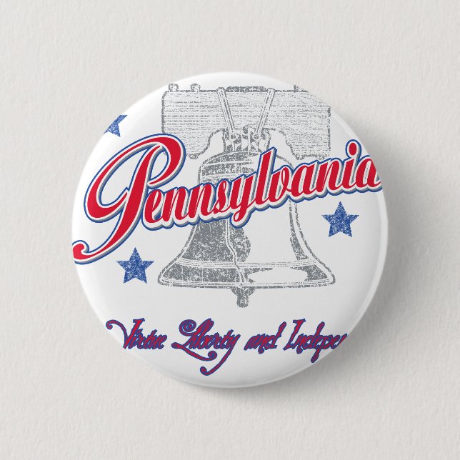 Badge Rond 5 Cm Pennsylvanie (Devant)