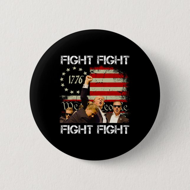 Badge Rond 5 Cm Pennsylvanie Trump 2024 Lutte ! (Devant)