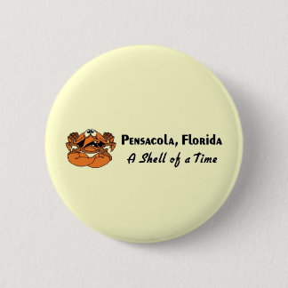 Badge Rond 5 Cm Pensacola Crabe de Floride