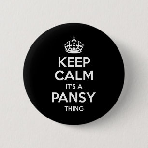 Badge Rond 5 Cm Pensée Garder son calme Nom personnalisé Anniversa