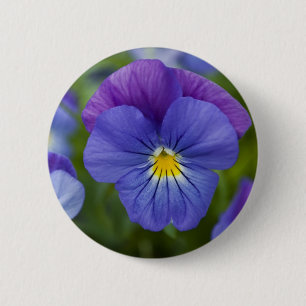 Badge Rond 5 Cm Pensée pourpre