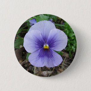Badge Rond 5 Cm Pensée pourpre