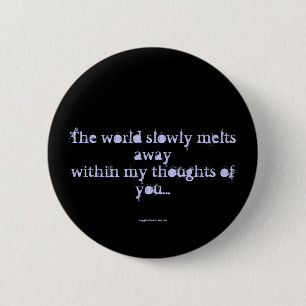 Badge Rond 5 Cm Pensées de vous bouton