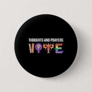 Badge Rond 5 Cm Pensées Et Prières Votez Feminist Lgbt Women Funn