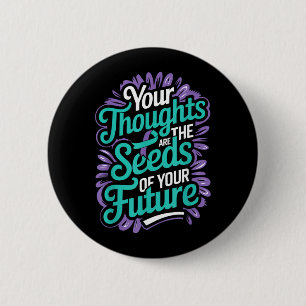 Badge Rond 5 Cm Pensées Graines De Santé Mentale Future Suicide