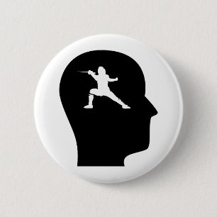 Badge Rond 5 Cm Penser à la clôture