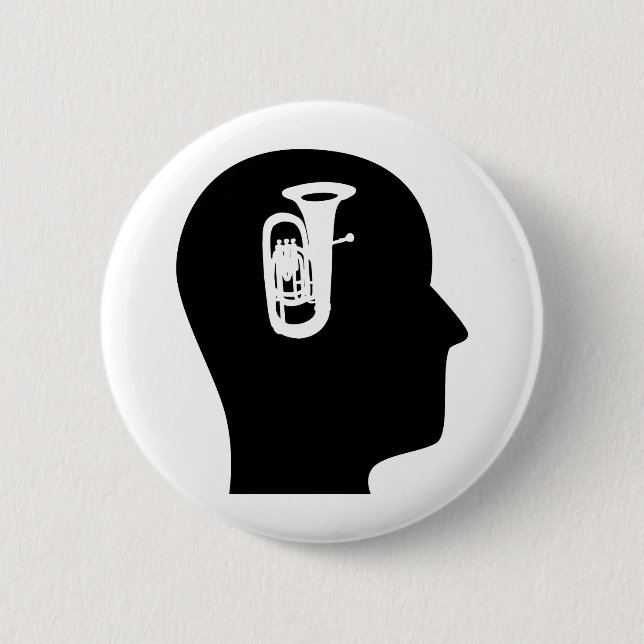 Badge Rond 5 Cm Penser au tuba (Devant)