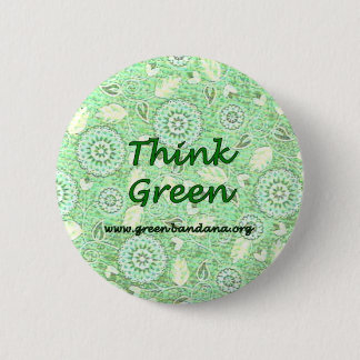 Badge Rond 5 Cm Pensez le vert