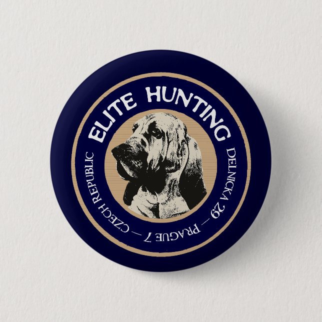 Badge Rond 5 Cm Pension de chasse d'élite (Devant)