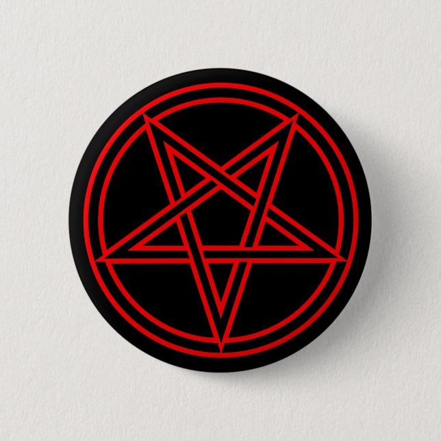 Badge Rond 5 Cm Pentagone étoilé (Devant)