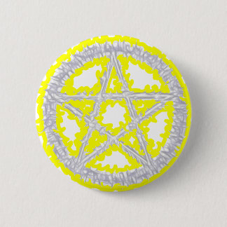 Badge Rond 5 Cm Pentagramme d'air