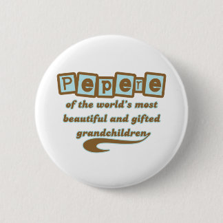 Badge Rond 5 Cm Pepere des petits-enfants doués