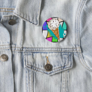 Badge Rond 5 Cm Pépites de chocolat pour glace