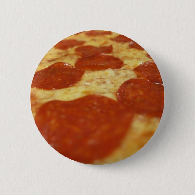 Badge Rond 5 Cm pepperoni pizza (Devant)
