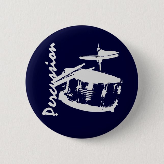 Badge Rond 5 Cm Percussion/Snare (Devant)