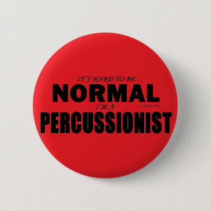 Badge Rond 5 Cm Percussionniste normal
