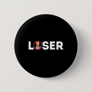 Badge Rond 5 Cm Perdant Drôle Anti-trump 2024 Perdant Pas Encore K