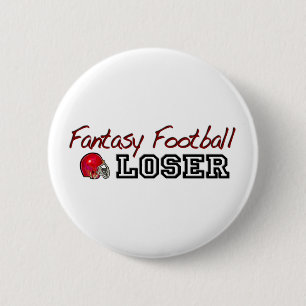 Badge Rond 5 Cm Perdant du football d'imaginaire