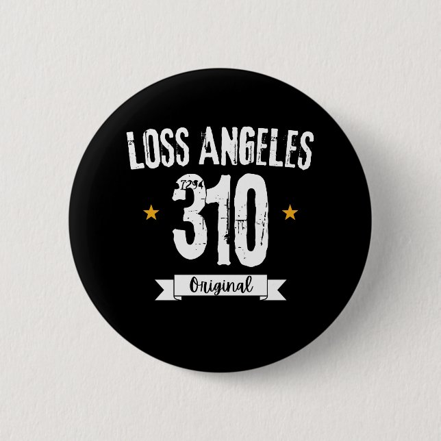 Badge Rond 5 Cm Perdre Angeles california (Devant)