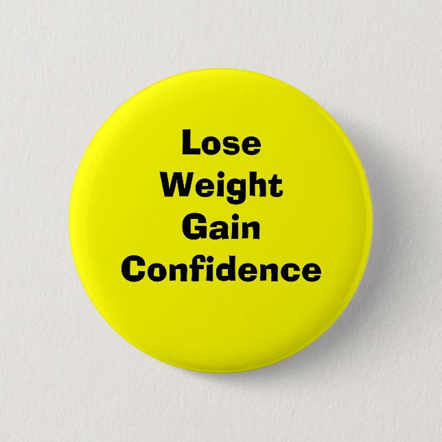 Badge Rond 5 Cm Perdre confiance en gain de poids (Devant)