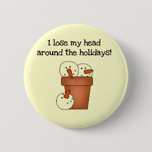 Badge Rond 5 Cm Perdre ma tête Tshirts et cadeaux de vacances
