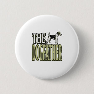 Badge Rond 5 Cm Père Chien Terrier Vintage Gravure Design de T-Shi