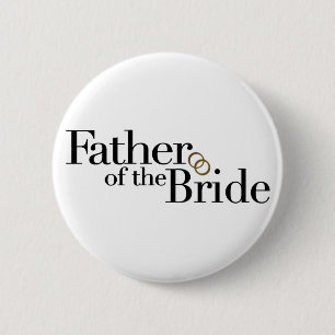 Badge Rond 5 Cm Père de la jeune mariée