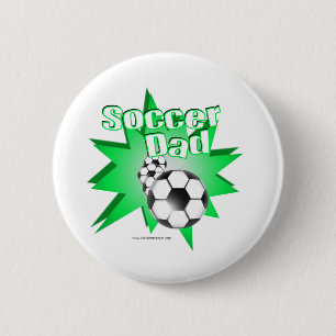 Badge Rond 5 Cm Père de Soccer