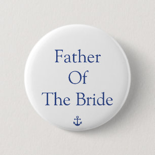 Badge Rond 5 Cm Père Des Boutons De Mariage Nautique De Mariage De