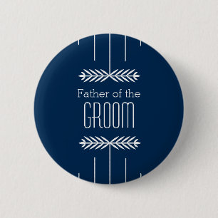 Badge Rond 5 Cm Père du bouton de marié - choisissez votre coule