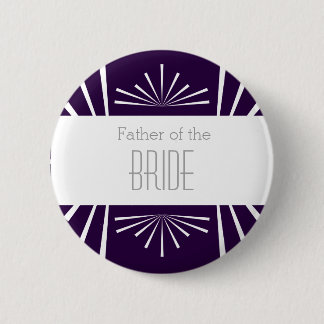 Badge Rond 5 Cm Père du bouton Mariée - Choisissez votre couleur !