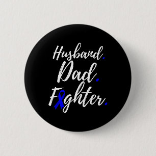 Badge Rond 5 Cm Père du mari Fighter Alopecia Areata Sensibilisati