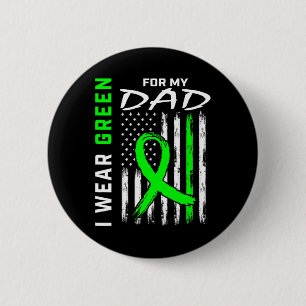 Badge Rond 5 Cm Père Je Porte Le Vert Pour Mon Père Maladie Du Rei