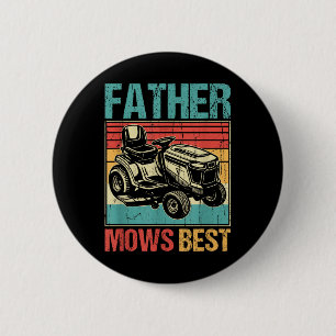 Badge Rond 5 Cm Père Mows Best, Élevage de pelouse papa, Travail d