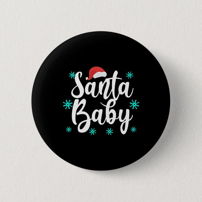 Badge Rond 5 Cm Père Noël (Devant)