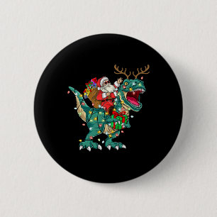 Badge Rond 5 Cm Père Noël équitation Dinosaur T rex Deer Kids Boys