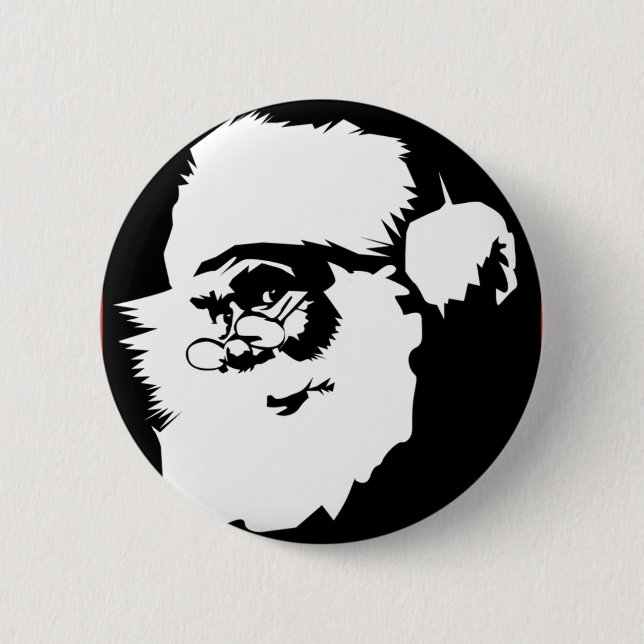 Badge Rond 5 Cm Père Noël frais (Devant)