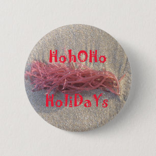 Badge Rond 5 Cm Père Noël HoHoHo Joyeux Noël des couleurs de la pl