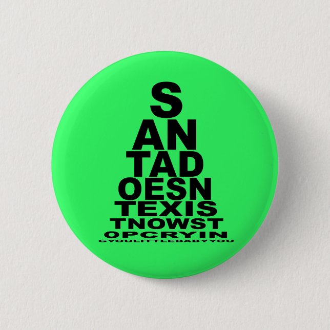 Badge Rond 5 Cm Père Noël n'existe pas (Devant)