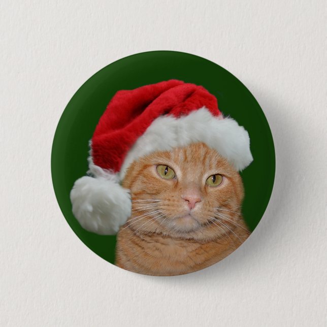 Badge Rond 5 Cm Père Noël Paws (Devant)