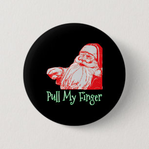 Badge Rond 5 Cm Père Noël Tirer Mon Doigt Drôle Noël Fart Humour P