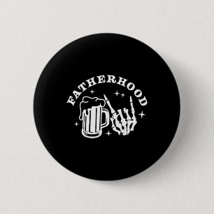 Badge Rond 5 Cm Pères Survivant à la Paternité Un Verre de Bière à