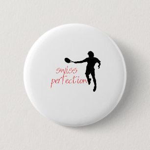Badge Rond 5 Cm Perfection de Suisse de T-shirt de Federer