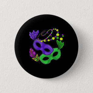 Badge Rond 5 Cm Perles de défilé Carnaval Masquerade femmes Cadeau