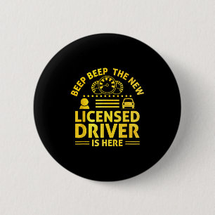 Badge Rond 5 Cm Permis de conduire Ped Permis de conduire pour nou