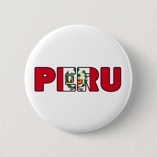 Badge Rond 5 Cm Pérou (Devant)