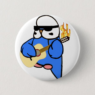 Badge Rond 5 Cm Perruche anglaise débranchée